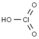chloric acid Struktur