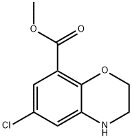 6-氯-3,4-二氢-2H-苯并[B][1,4]噁嗪-8-甲酸甲酯, 148673-39-6, 结构式