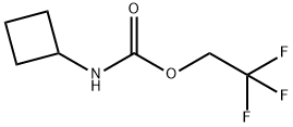 2,2,2-Trifluoroethyl N-cyclobutylcarbamate 化学構造式