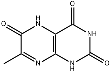 7-Methyl-2,4,6(1H,3H,5H)-pteridinetrione 结构式