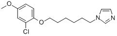 1-(6-(2-chloro-4-methoxyphenoxy)hexyl)imidazole HCl,148749-35-3,结构式