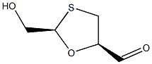 1,3-Oxathiolane-5-carboxaldehyde, 2-(hydroxymethyl)-, (2R-cis)- (9CI) Struktur