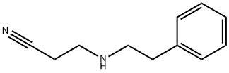 3-(フェネチルアミノ)プロピオノニトリル 化学構造式