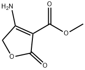 3-Furancarboxylic  acid,  4-amino-2,5-dihydro-2-oxo-,  methyl  ester 结构式