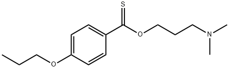 4-Propoxybenzenecarbothioic acid O-[3-(dimethylamino)propyl] ester|