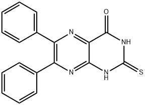 "6,7-diphenyl-2-sulfanylidene-1H-pteridin-4-one Structure