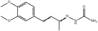 [4-(3,4-dimethoxyphenyl)but-3-en-2-ylideneamino]urea Structure