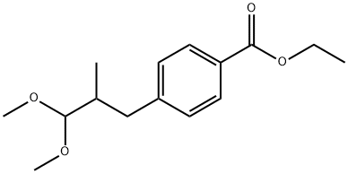 Benzoic acid, 4-(3,3-dimethoxy-2-methylpropyl)-, ethyl ester (9CI),148952-71-0,结构式