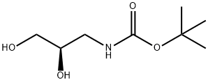Carbamic acid, [(2R)-2,3-dihydroxypropyl]-, 1,1-dimethylethyl ester (9CI) Structure