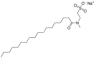 sodium 2-[methyl(1-oxooctadecyl)amino]ethanesulphonate