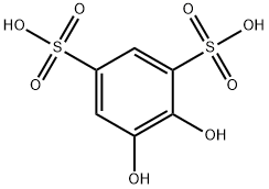 4,5-dihydroxybenzene-1,3-disulphonic acid, 149-46-2, 结构式