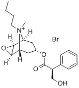 丁溴酸东莨菪碱,149-64-4,结构式