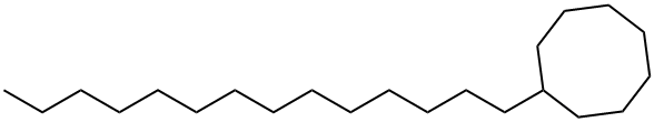 Cyclooctane, tetradecyl- 化学構造式