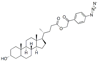 4-azidophenacyl lithocholate 化学構造式