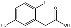 2-氟-5-羟基苯乙酸, 149029-89-0, 结构式