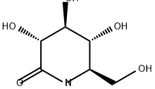 5-amino-5-deoxygluconic acid delta-lactam Struktur