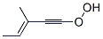 Dimethylvinylethynylhydroperoxide 化学構造式