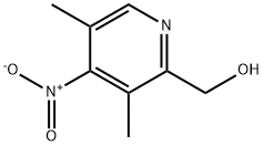3,5-ジメチル-4-ニトロ-2-ピリジンメタノール 化学構造式