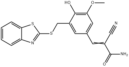 酪氨酸磷酸化抑制剂 AG 825, 149092-50-2, 结构式