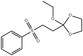 2-ETHOXY-2-(2'-PHENYLSULFONYLETHYL)-1,3-DIOXOLANE Structure