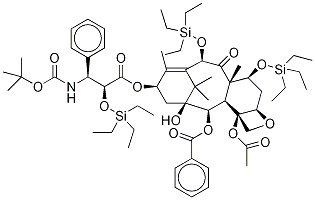 Docetaxel 2',7,10-Tris(triethylsilyl) Ether Structure