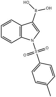 N-(P-TOLUENESULFONYL)INDOLE-3-BORONIC ACID 结构式