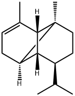 [1S,2R,6R,7R,8S,(+)]-1,3-Dimethyl-8-(1-methylethyl)tricyclo[4.4.0.02,7]deca-3-ene,14912-44-8,结构式