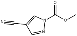 1H-Pyrazole-1-carboxylicacid,4-cyano-,methylester(9CI) Structure