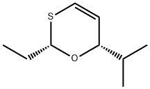 6H-1,3-Oxathiin,2-ethyl-6-(1-methylethyl)-,cis-(9CI) 结构式