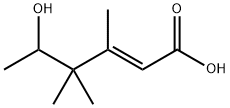 (E)-5-Hydroxy-3,4,4-trimethyl-2-hexenoic acid Structure