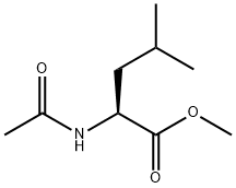 N-アセチル-L-ロイシンメチル 化学構造式