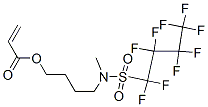 4-[甲基[(九氟丁基)磺酰基]氨基]丙烯酸丁酯, 1492-87-1, 结构式