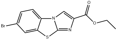 7-BROMOIMIDAZO[2,1-B]BENZOTHIAZOLE-2-CARBOXYLIC ACID ETHYL ESTER 结构式