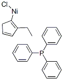 CHLORO(ETHYLCYCLOPENTADIENYL)(TRIPHENYLPHOSPHINE)NICKEL(II) Structure