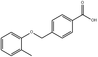 4-(2-methylphenoxymethyl)benzoic acid Struktur