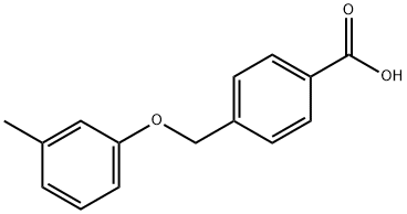 4-(3-methylphenoxymethyl)benzoic acid Structure