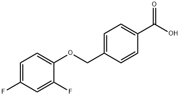 4-[(2,4-difluorophenoxy)methyl]benzoic acid Structure