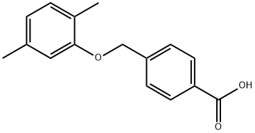 4-(2,5-dimethylphenoxymethyl)benzoic acid Structure