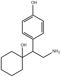 1-2-氨基-1-(4-羟苯基)乙基环己醇,149289-29-2,结构式