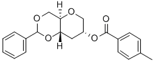1,5-ANHYDRO-4,6-O-BENZYLIDENE-3-DEOXY-2-O-P-TOLUOYL-D-GLUCITOL 化学構造式