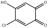 3,5-Cyclohexadiene-1,2-dione,  4-chloro-5-hydroxy- Structure