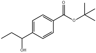 Benzoic acid, 4-(1-hydroxypropyl)-, 1,1-dimethylethyl ester (9CI) Structure