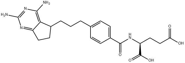 N-(4-(3-(2,4-diamino-6,7-dihydro-5H-cyclopenta(d)pyrimidin-5-yl)propyl)benzoyl)glutamic acid|化合物 T25296