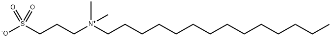 3-磺丙基十四烷基二甲基铵, 14933-09-6, 结构式