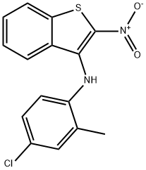 N-(4-chloro-2-methyl-phenyl)-2-nitro-benzothiophen-3-amine,149338-14-7,结构式