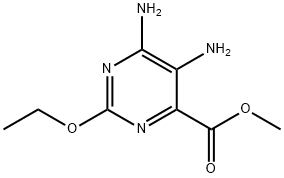 4-Pyrimidinecarboxylicacid,5,6-diamino-2-ethoxy-,methylester(9CI) Structure