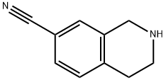 1,2,3,4-テトラヒドロイソキノリン-7-カルボニトリル 化学構造式