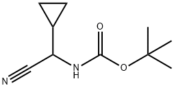 Carbamic acid, (cyanocyclopropylmethyl)-, 1,1-dimethylethyl ester (9CI) Structure