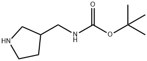 3-Boc-aminomethylpyrrolidine Struktur