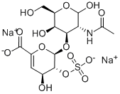 2-ACETAMIDO-2-DEOXY-3-O-(2-O-SULFO-BETA-D-GLUCO-4-ENEPYRANOSYLURONIC ACID)-D-GALACTOSE, 2NA Struktur